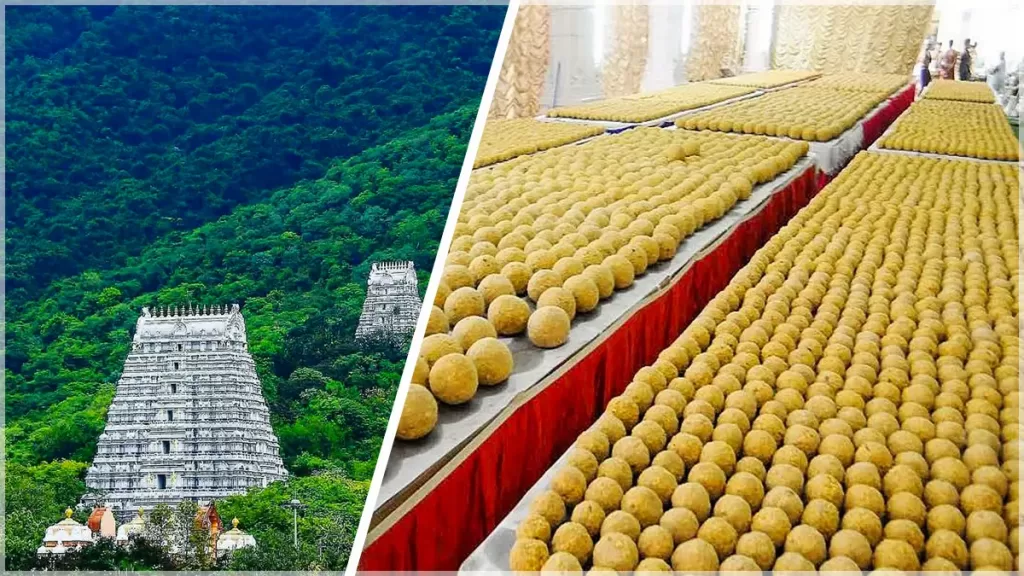 TIRUPATI TEMPLE, PRASADAM, LADDU